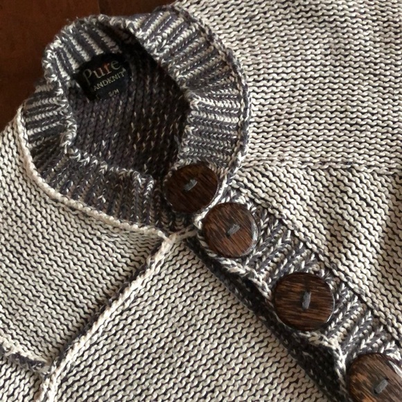 ❌ SOLD ❌PURE HANDKNIT 100% COTTON CARDIGAN - Picture 5 of 10